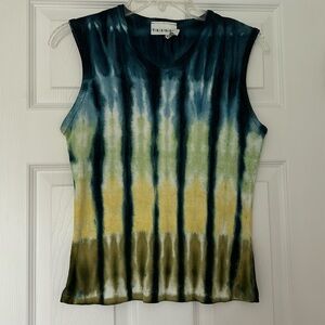 💙Vintage Tie-Dye Multicolor V-Neck Tank Top💙
